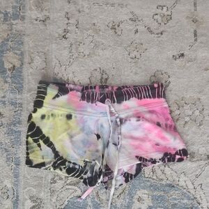 Hard Tail Multicolor Tie-Dye Athletic Shorts